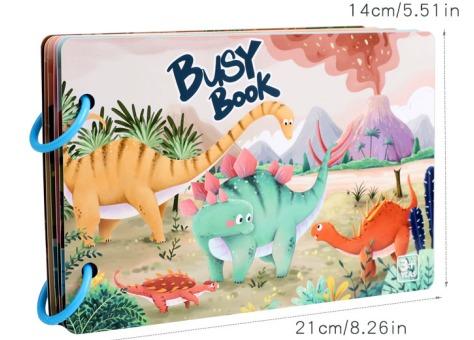 Montessori Baby Enlightenment Educational Busy Book Sticker Book Toy Cross-border Children's Quiet Small Sticky Book