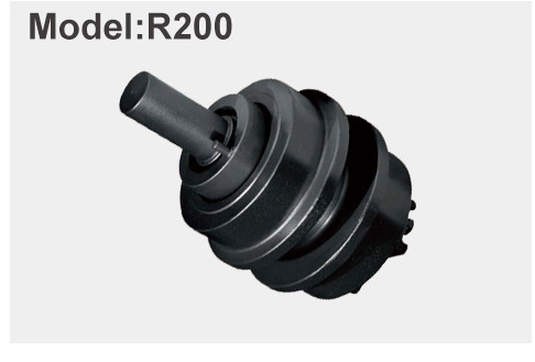 Hyundai R200 Excavator Upper Roller 20 Ton Lug Pattern Carrier Roller