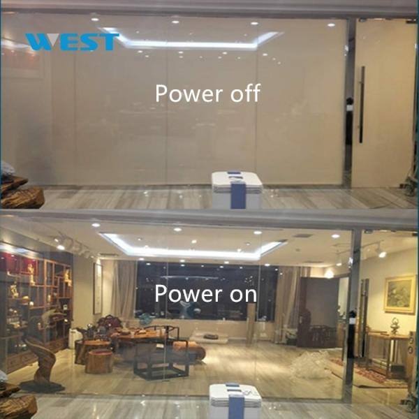 Non Adhesive Smart PDLC Film Dimming Glass Film With Instantaneous Clear And Frosted States Switching