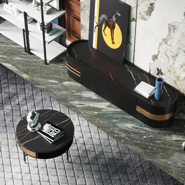 Современная стойка ТВ нержавеющей стали золота для мебели спальни