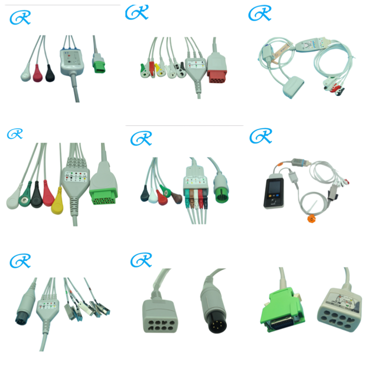 Устранимый зажим 98980317313 IEC Covidien 5 кабель руководства ECG
