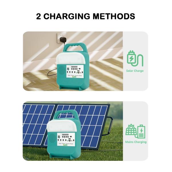 солнечный домашний набор осветительной установки 30W с функцией USB мобильной поручая