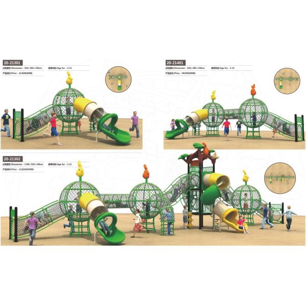 High Durability Rope Tunnel Playground Commercial Rope Based Playground