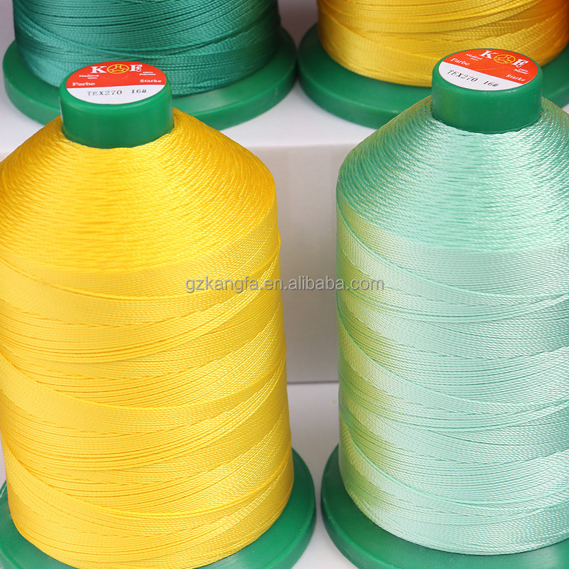 Высокая прочность на растяжение 100% TEX270 840D/3 400g Полиэстерная швейная нит