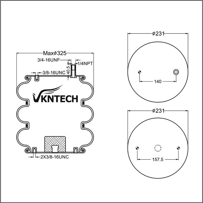Тройной замысловатый подвес W01-358-7998/FT330-29 548 W01-358-7998 весны воздуха/воздуха