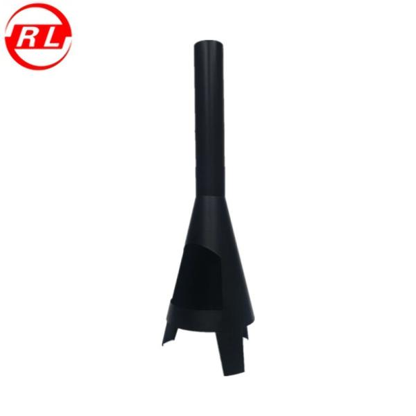 Fogão de queimadura preto da madeira de círculo do aço carbono exterior 1.5mm