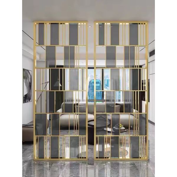 High Precision Stainless Steel Room Divider With PVD Coating Surface Finished