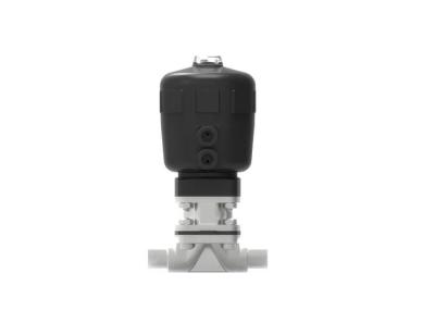 Hygienic Pneumatic Diaphragm Valve Controlled By Control Units And Solenoid Valves
