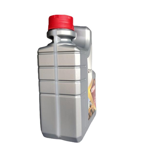 2L Grey HDPE Plastic Engine Oil Canister Large Capacity Engine Coolant Bottle