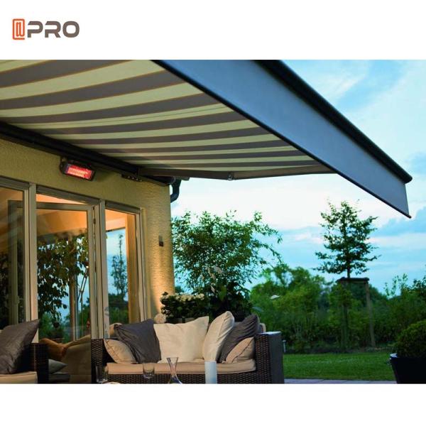 Aluminum Folding Arm Awning Motorized Retractable Full Cassette Awning