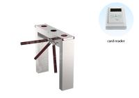 Porte à mi-corps de tourniquet de trépied de prix concurrentiel, porte de barrière de piéton du SUS 304 pour la sécurité d'Access