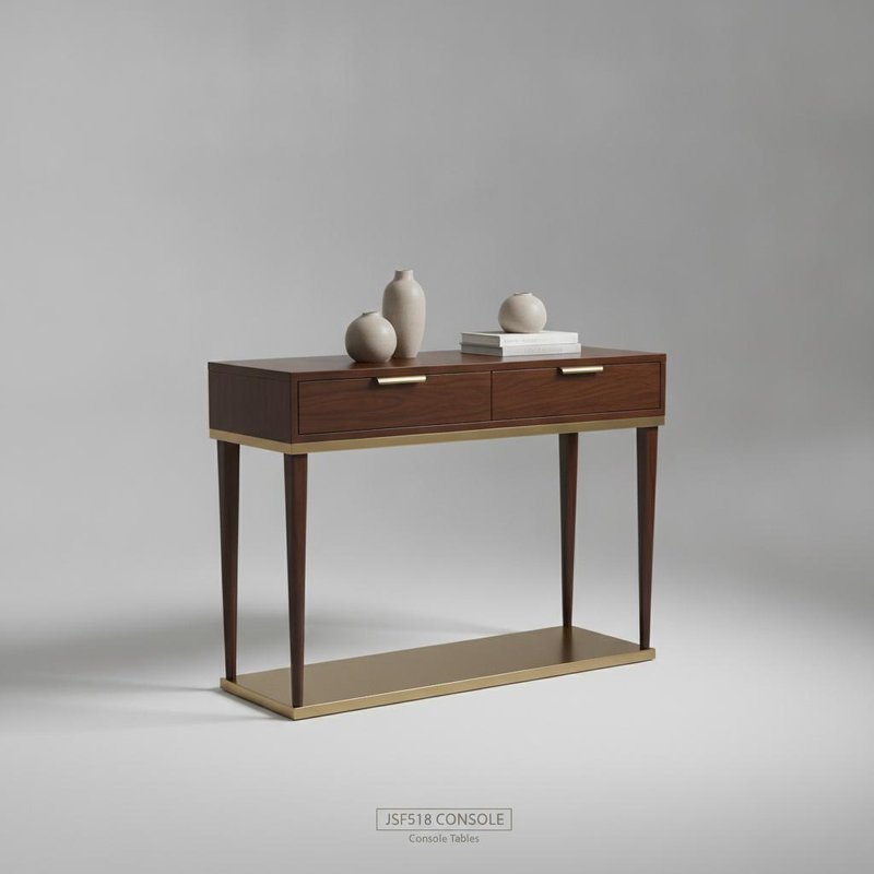 JSF518 MDF+Mirror Console Table 110X35X78CM Entryway Table Packed 1pc/Foam/Carton