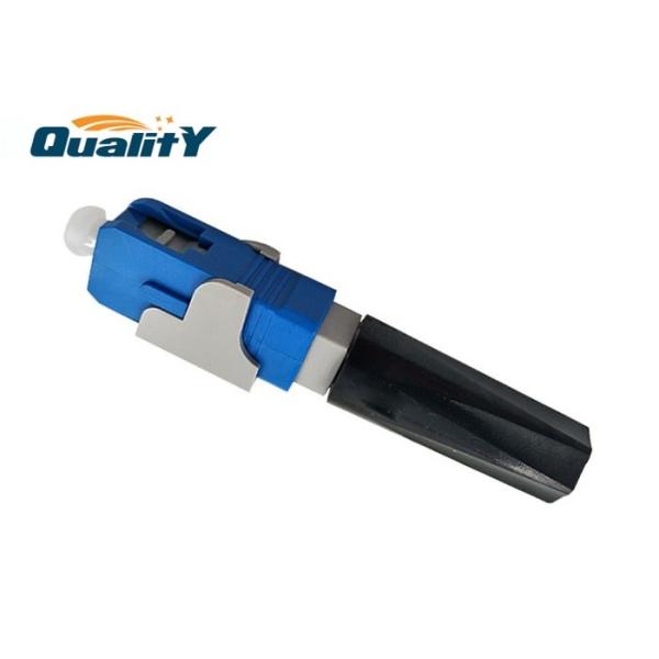 Optical Fiber  V Groove Design / SC UPC Fiber Optic Quick Fast Connect  50mm, 60mm for Ftth