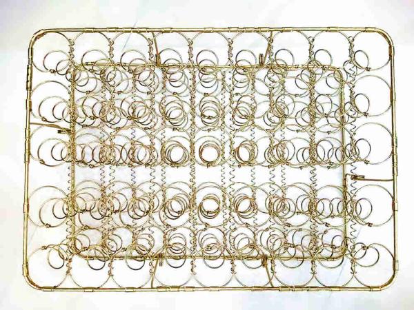 High Strength Gold Plated Wire Mesh Sofa Seat Springs , Rust Proof Spring Seat Bag Unit