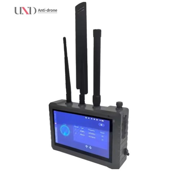 1.5km 70MHz-6.2GHz Portable Full Frequency Durable UAV Detector FPV Video Anti-Drone Watch Collaboration Touch Screen 3-5s