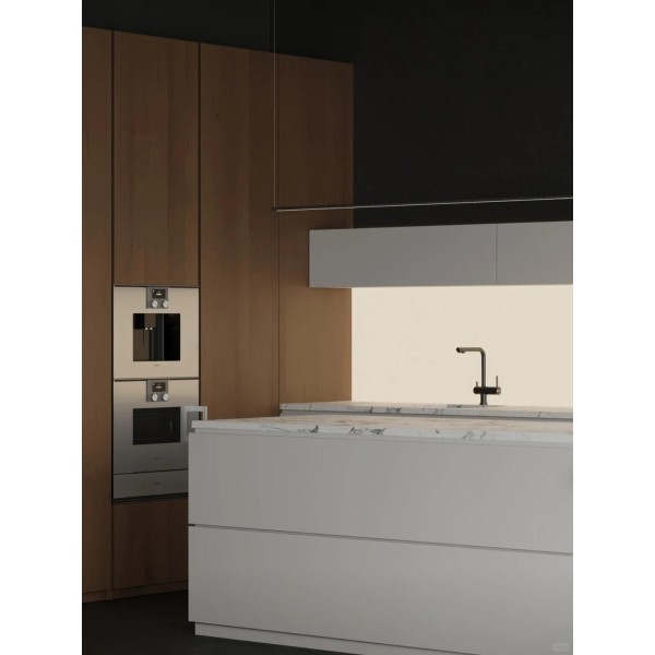 Luxury Modern Kitchen Island Cabinet for Hotel Lobby VIP Suite Premium Plywood Material Custom Finish High End Interior Design
