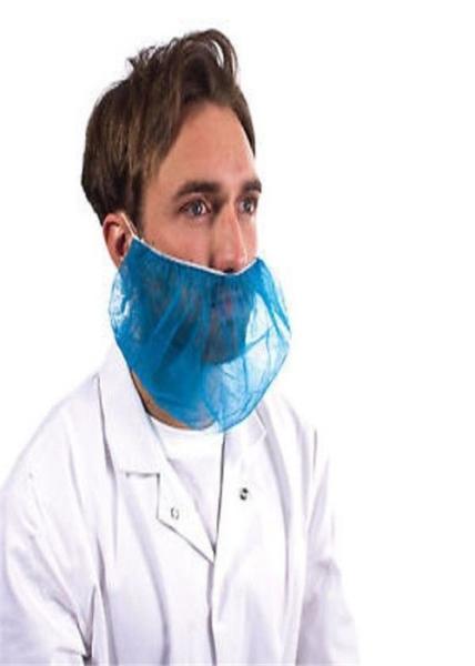 Single Head Loop Disposable Non Woven Beard Cover Hypoallergenic Fluid Resistant
