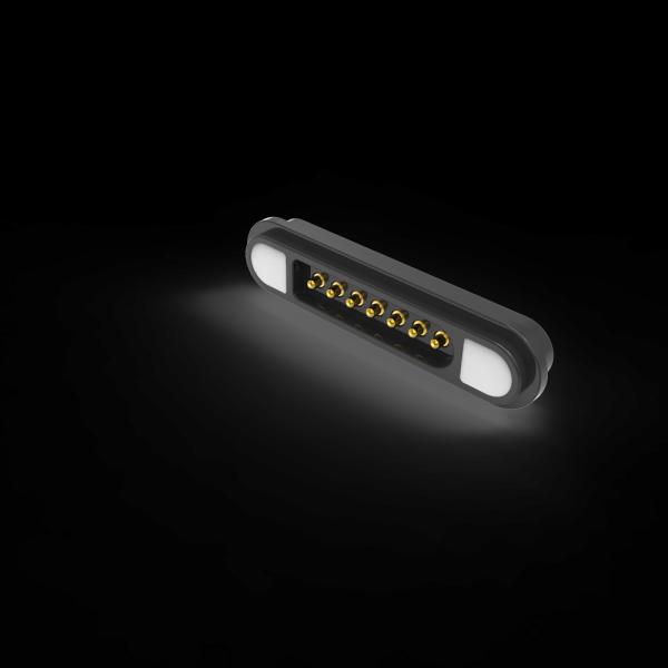 2.2mm pitch 7pin male & female magnetic charging connector use in electonic candle light
