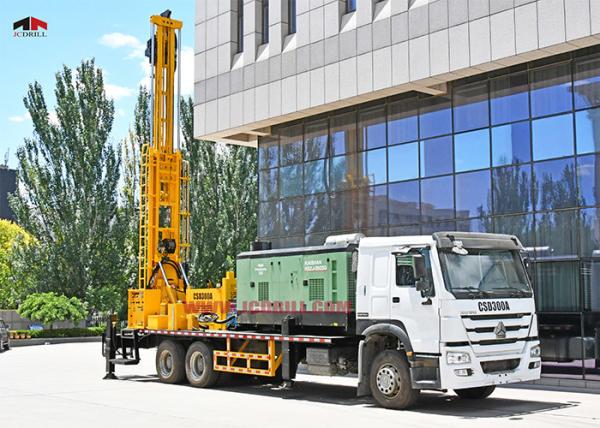Poço de água hidráulico montado caminhão de Dth que fura Rig Machine 6 x 4