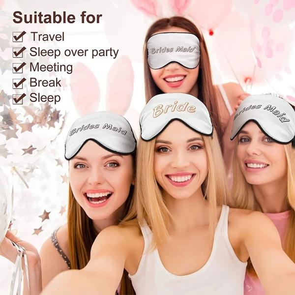 Customized Logo Super Smooth Unisex Silk Satin Sublimation Eye Mask For Airplane Hotel Sleep Eyemask