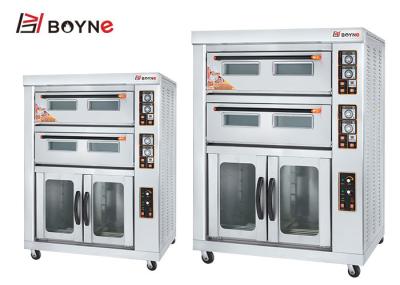 Padaria elétrica de alta temperatura Oven With Proofer For Bakery de duas bandejas da plataforma quatro