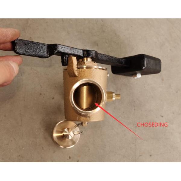 Самозакрывающие вентиляционные клапаны для прослушивающей трубы DN6, самозакрывающий вентиляционный клапан с пружинным нагрузкой Материал корпуса клапана Бронза / латунь