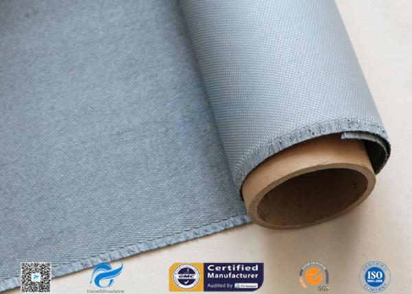 Abrasão revestida do Weave de cetim da tela 0.85MM da fibra de vidro do silicone cinzento resistente