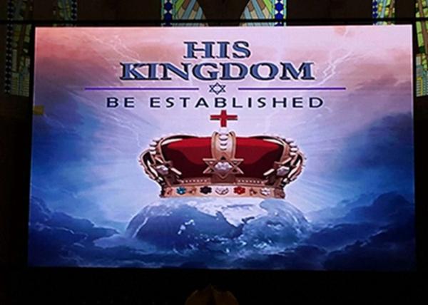 Nationstar 3.9mm Church LED Screen indoor , 4 by 3 Meters Church LED Display Die Casting