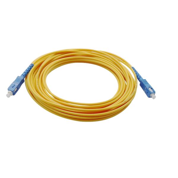 Cat6a Cat5e Single Mode SC UPC Fiber Optic Patch Cord