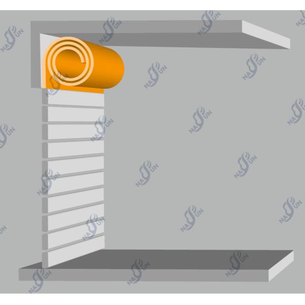 Automatic Insulated Industrial High Speed Door Roll Up Spiral Thermal Insulation Door