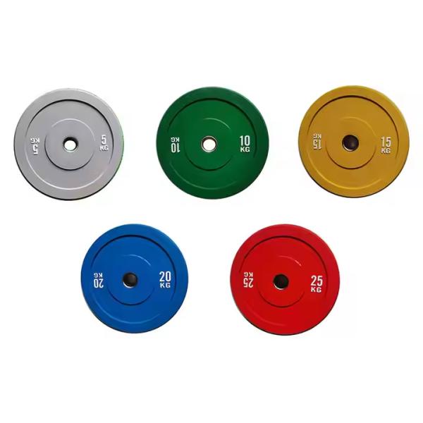 Black Rubber Plate Weights for Strength Training and Endurance Building