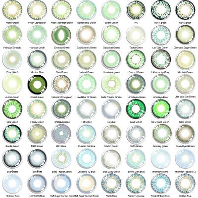 OEM Yearly gray green contact lenses Prescription Power Soft Eye