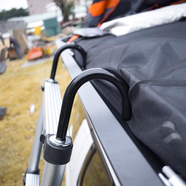 210*120cm Roof Top Two Bedrooms Aluminium Hard Shell Car Awning Tent