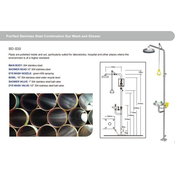 Спрей очиститель для глаз ABS пластиковый композитная очиститель для глаз Аварийное устройство для лабораторных инспекций очиститель для глаз