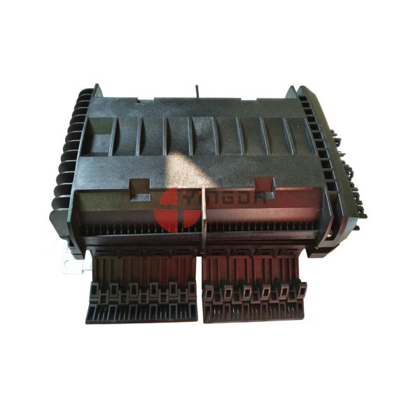 GPON FDB Inline 96 Cores PP Black 24 Ports SC Optical Fiber Splitter Access Terminal Closure