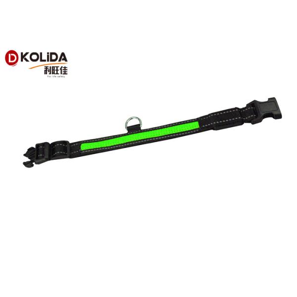 LED Nylon Dog Collar Dog Cat Harness Flashing Light Up Night Safety Pet Collars