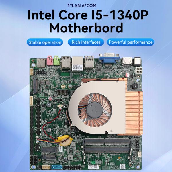 Раптор Лейк Интел 13-е поколение материнской платы i5-1340P DDR4 RAM Single LAN 6COM