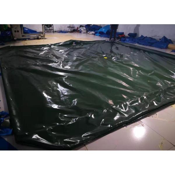 40000 Liter Liquid Tarpaulin Water Tank , Inflatable Pvc Water Storage Tank Portable Water Tanks