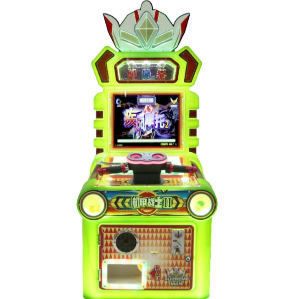 Guerrero mecánico simulación de motocicletas de arcade para niños para el restaurante de la tienda en casa