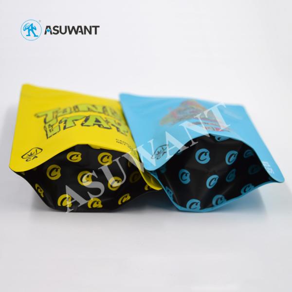 Lamination MOPP VMPET Weed Standing Up Pouch Mylar Bags With Zip Lock