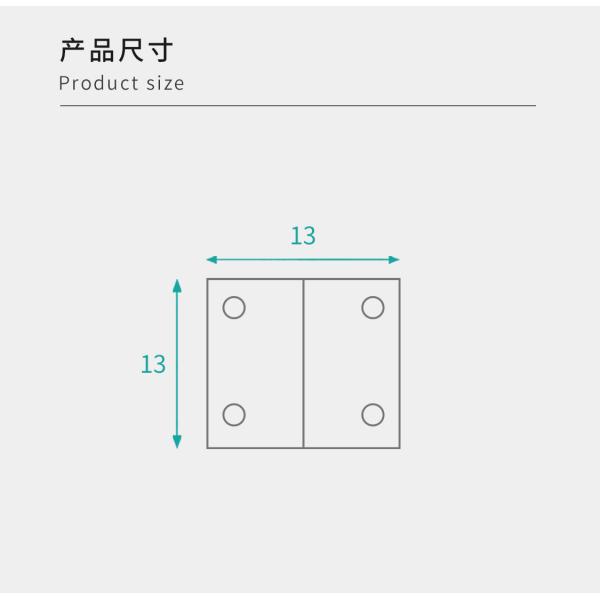 13*13мм Пластмассовые угловые скобки, соединители для мебельных панелей