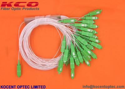 1x32 PLC Fiber Optic Splitter Mini 0.9mm 1.0m Pigtail SC APC For Splitter Box Closure