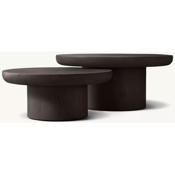 Customizable Size Modern Side Table Furniture for Living Room  white and wood coffee table