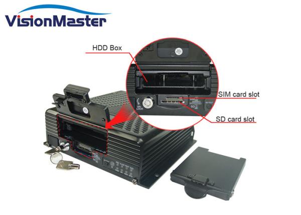 2TB Hard Disk 4ch IP Cameras 1080p Hd Video Security DVR 4G GPS For Car Taxi