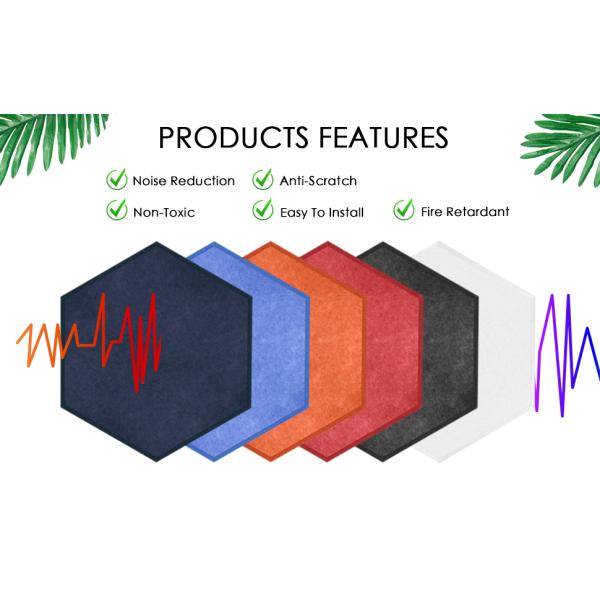 Removable Adhesive Acoustic Panels No Damage Installation for Temporary Spaces