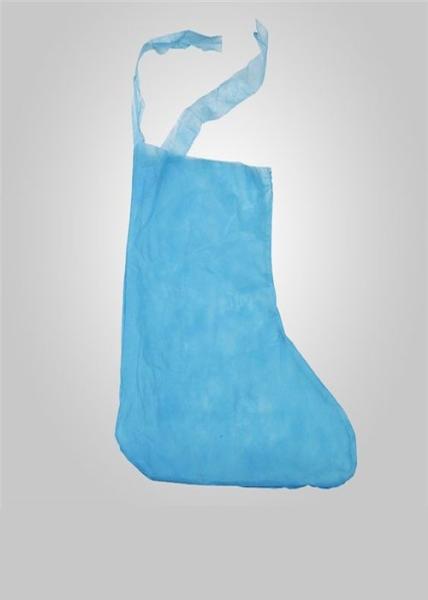 Blue Non Woven Work Boot Covers Disposable Excellent Protection 45 X 42 Cm Elastic Or With String