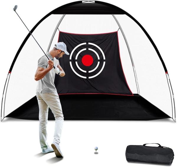 Golf Hitting Cage Practice Aid For Outdoor, Golf Practice Net, Hitting Aids Nets, Portable Golf Impact Nets Cages
