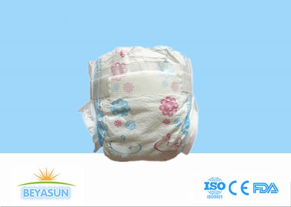 High Absorbency Printed Infant Baby Diapers With Nonwoven Cottony Surface