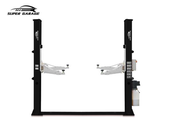 1850mm Lifting Height Car Lifting Equipment 4000Kgs Floor Plate 2 Post Car Lift Electrical Release
