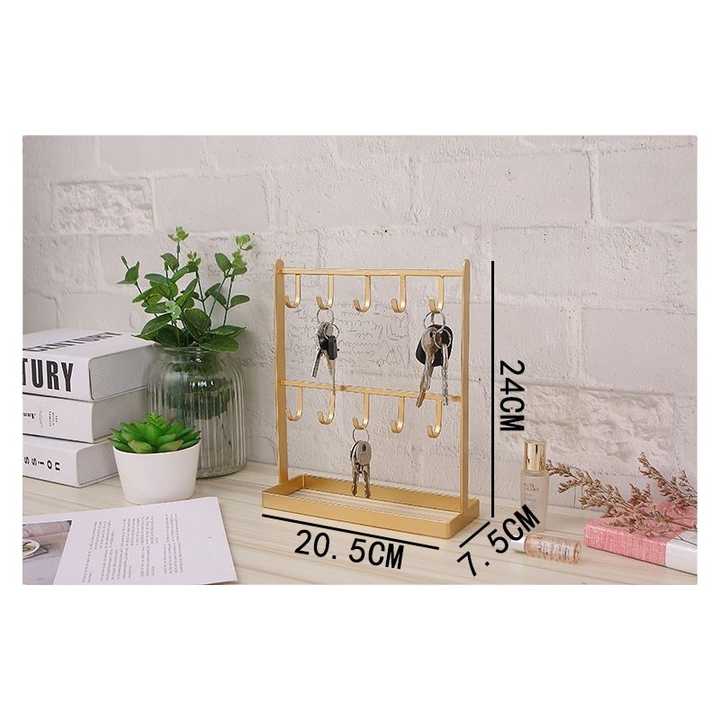 Customized Material Keychain Earrings Holder Stand Display for Jewelry Metal